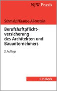 Buchdeckel - Berufshaftpflichtversicherung des Architekten und Bauunternehmers