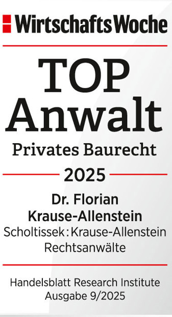 TOP Anwalt 2025 - Dr. Florian Krause-Allenstein